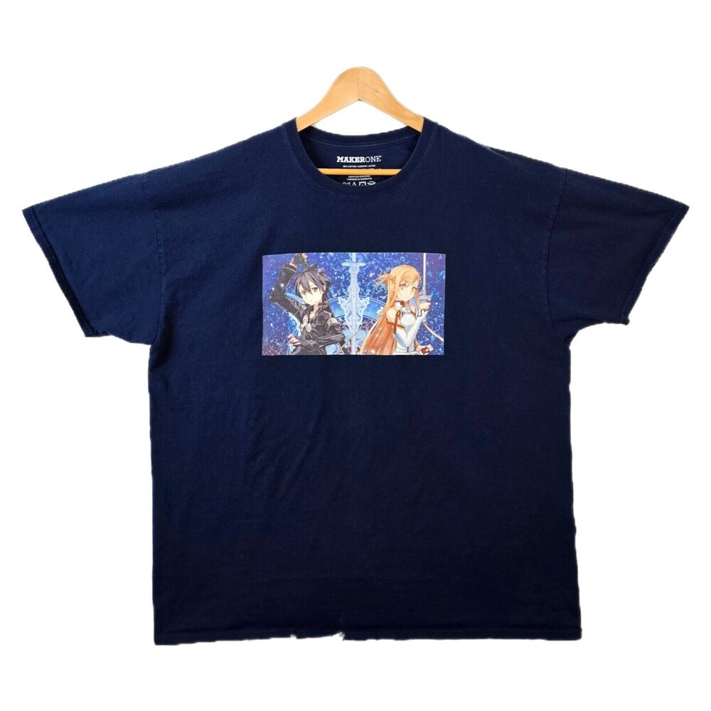 Sword Art Online SAO Anime Manga Shirt 3XL Asuna Kirito Swords